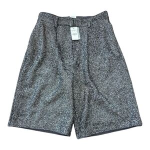 $80 EXPRESS Shorts Women Sz 4 Black High Rise Sequin Black Evening Bermuda